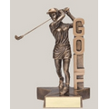 Female Golf Billboard Resin Series Trophy (8.5")